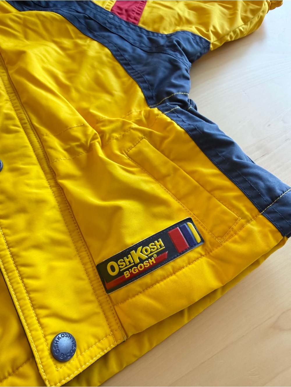 Vintage 90s OshKosh B’Gosh Colorblock winter jacket size 12M - Picture 2 of 9